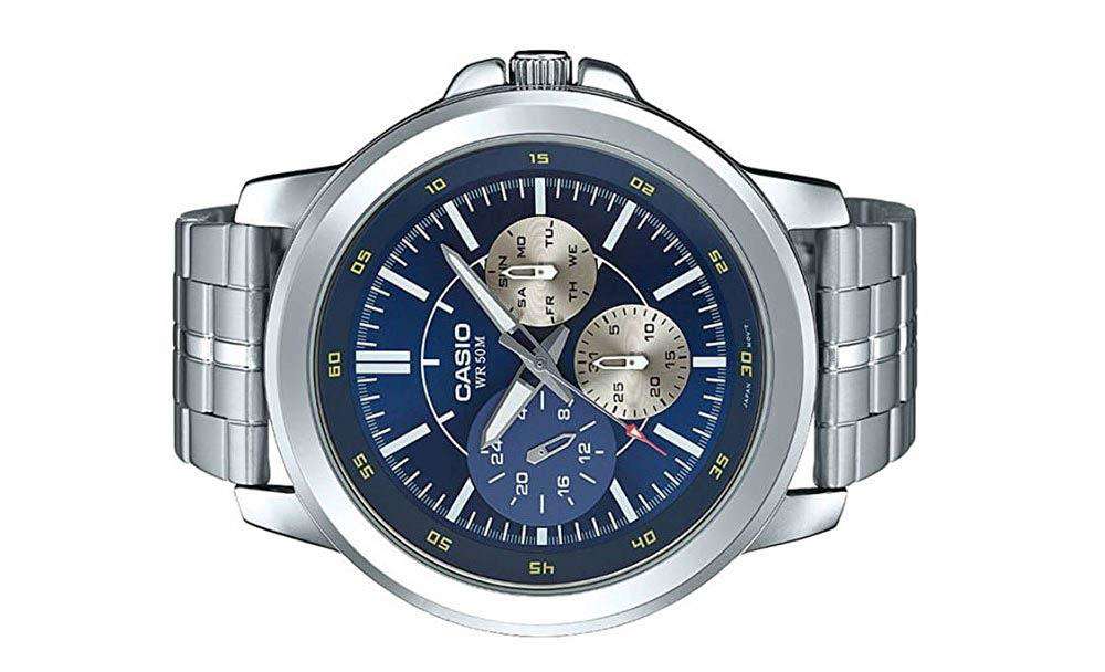 Casio MTP-X300D-2EVD Silver Stainless Steel Watch for Men-Watch Portal Philippines
