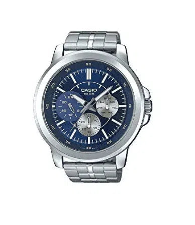 Casio MTP-X300D-2EVD Silver Stainless Steel Watch for Men-Watch Portal Philippines
