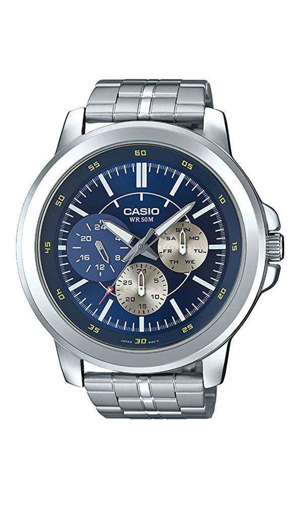 Casio MTP-X300D-2EVD Silver Stainless Steel Watch for Men-Watch Portal Philippines