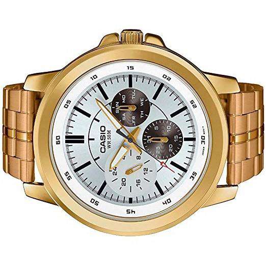 Casio MTP-X300G-7EVDF Gold Plated Watch for Men-Watch Portal Philippines