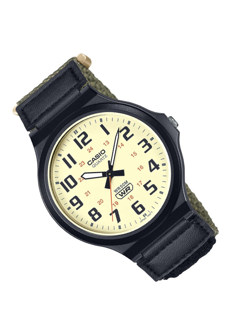 Casio MW-240B-3B Analog Rubber Strap Watch For Men-Watch Portal Philippines
