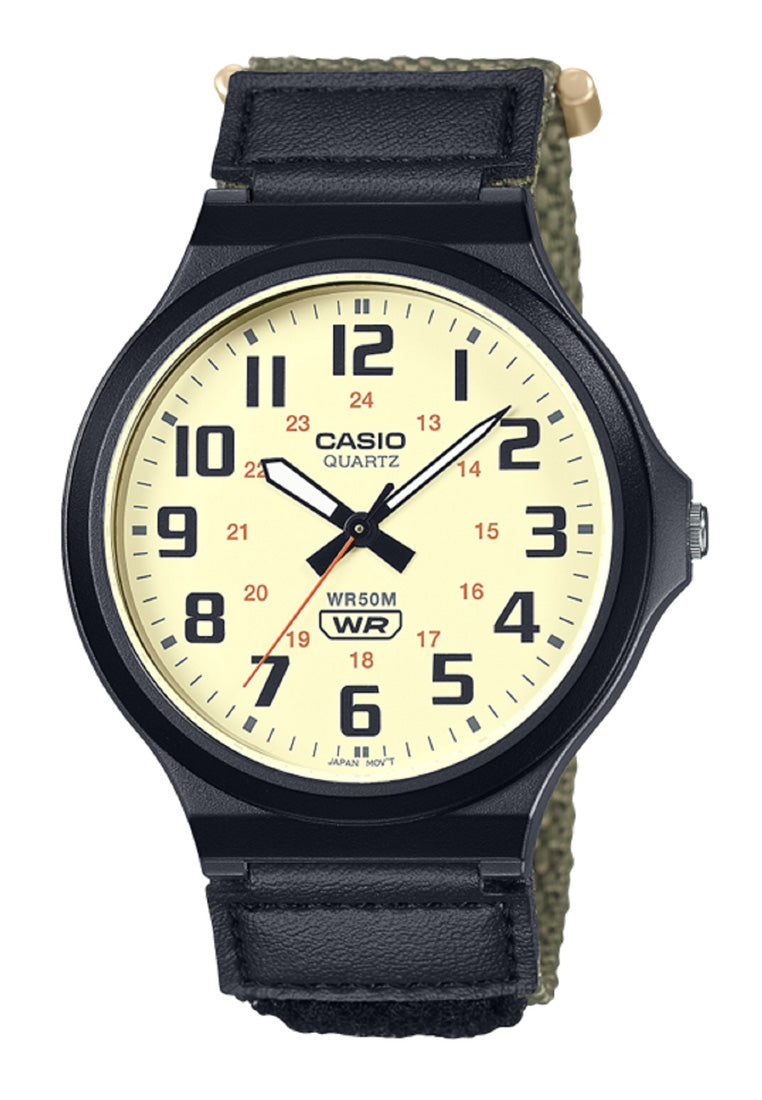 Casio MW-240B-3B Analog Rubber Strap Watch For Men-Watch Portal Philippines