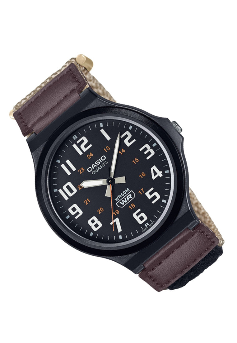 Casio MW-240B-5B Analog Rubber Strap Watch For Men-Watch Portal Philippines