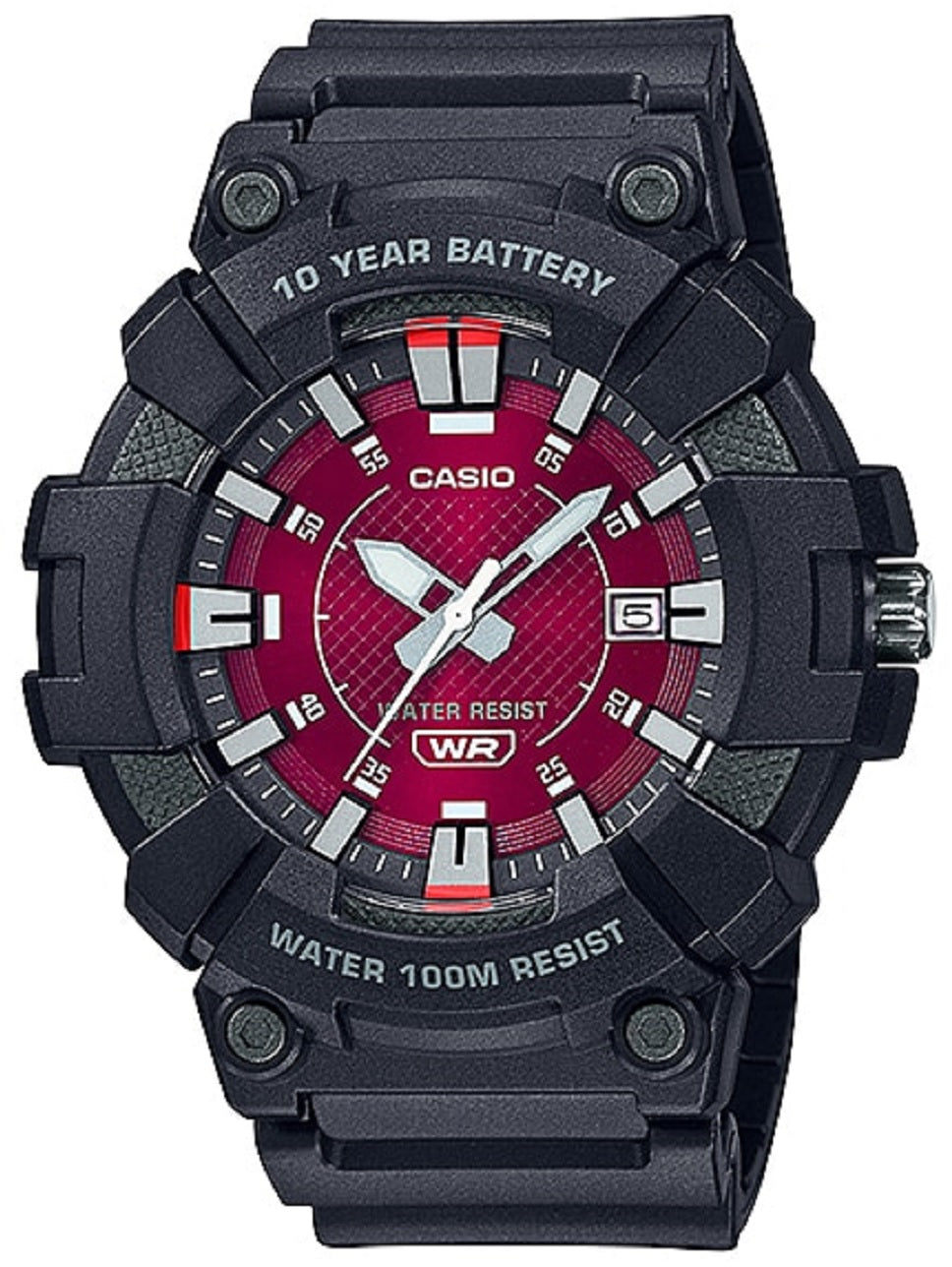 Casio MW-610H-4A Analog Rubber Strap Watch For Men-Watch Portal Philippines