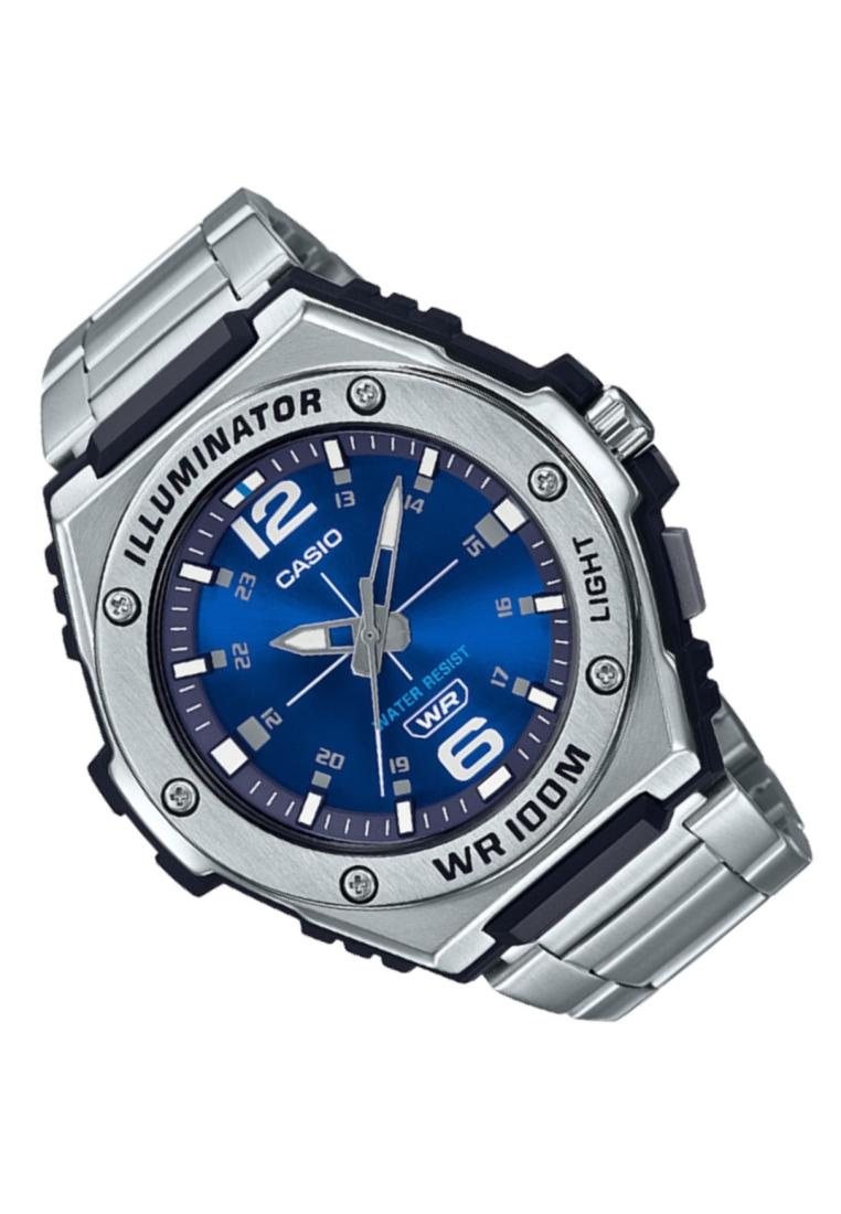 Casio MWA-100HD-2A Analog Stainless Steel Strap Watch For Men-Watch Portal Philippines