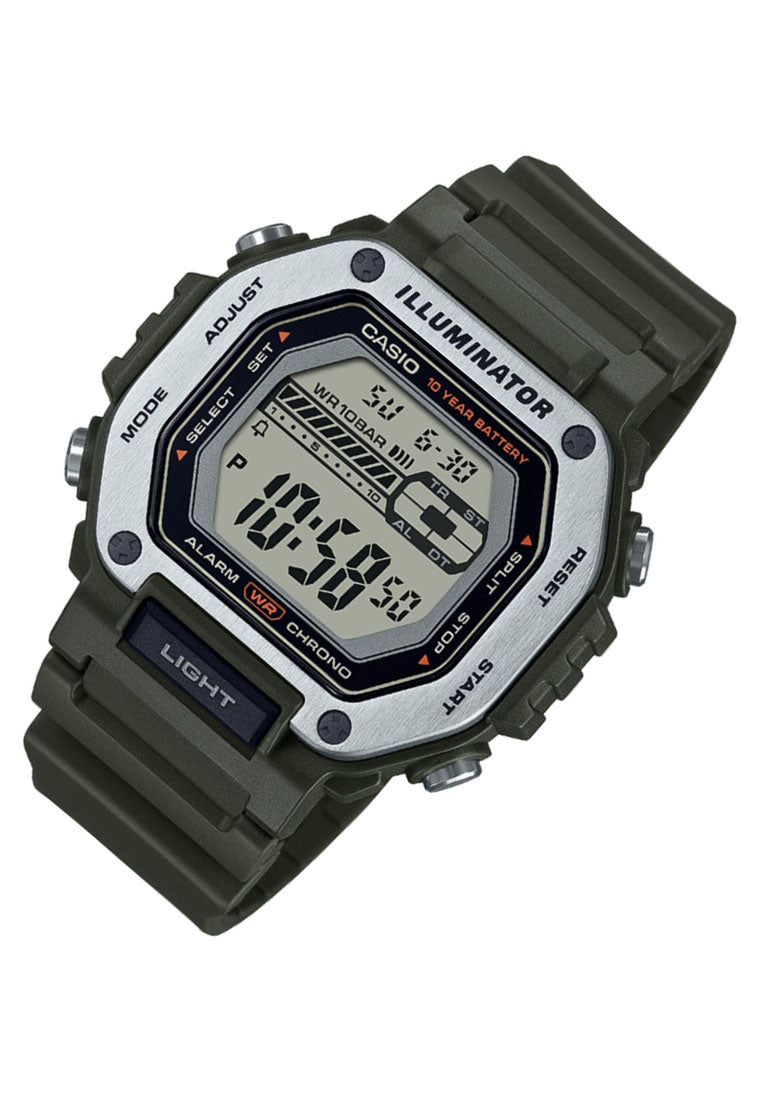 Casio MWD-110H-3A Analog Rubber Strap Watch For Men-Watch Portal Philippines