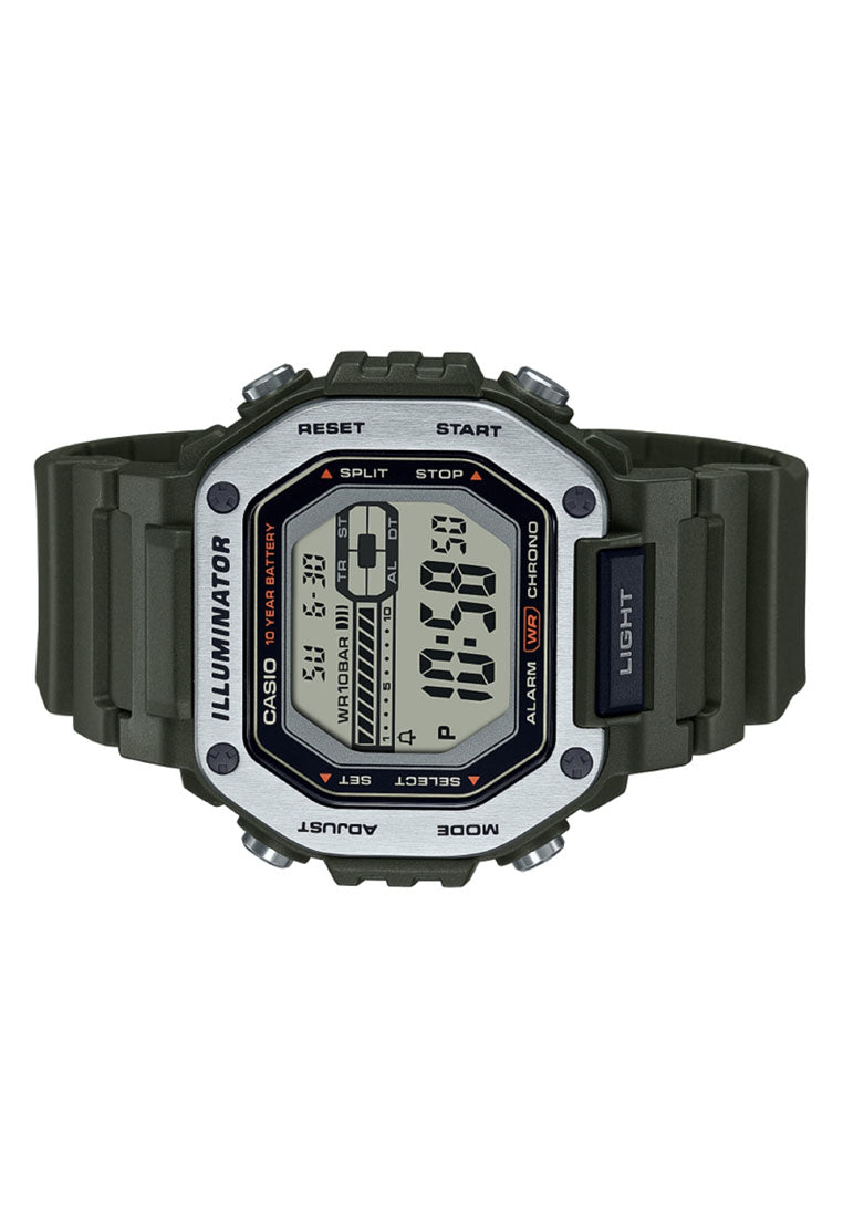 Casio MWD-110H-3A Analog Rubber Strap Watch For Men-Watch Portal Philippines