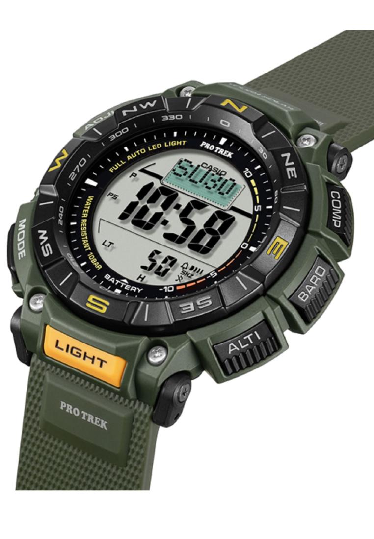 Casio Pro Trek PRG-340-3DR Digital Rubber Strap Watch For Men-Watch Portal Philippines