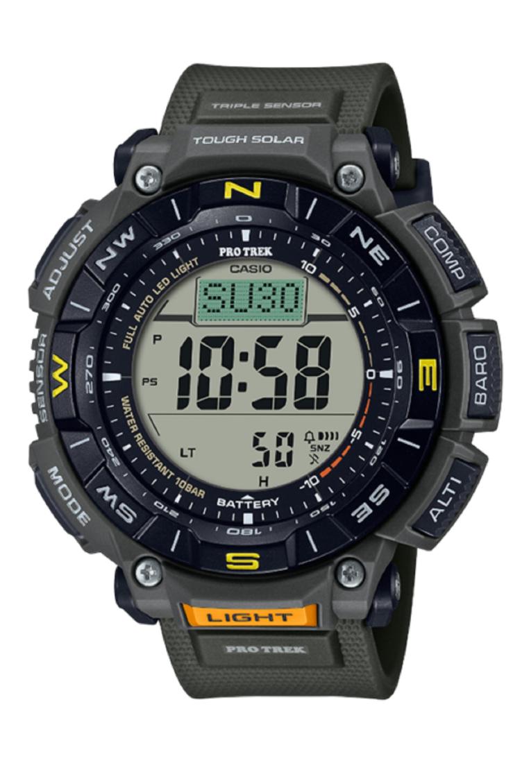 Casio Pro Trek PRG-340-3DR Digital Rubber Strap Watch For Men-Watch Portal Philippines