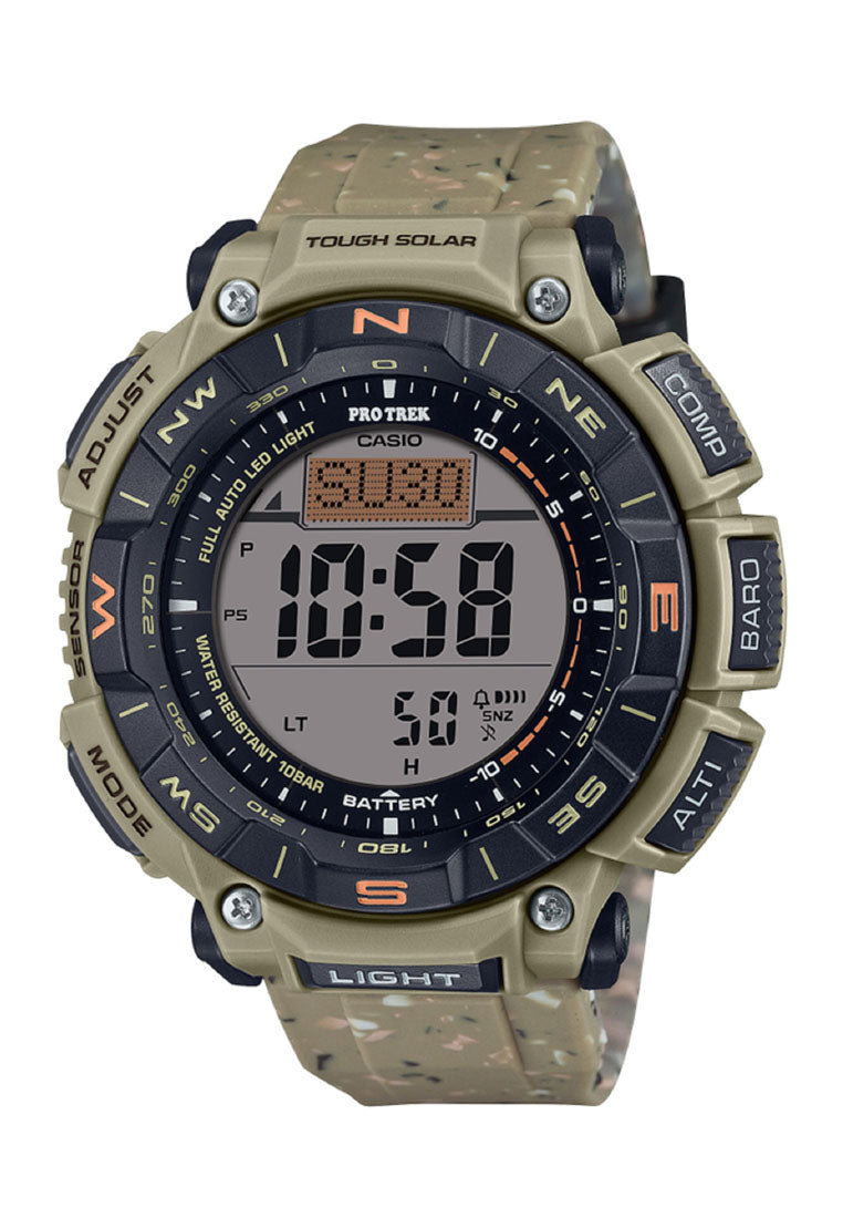Casio Pro Trek PRG-340SC-5DR Digital Rubber Strap Solar Watch for Men-Watch Portal Philippines