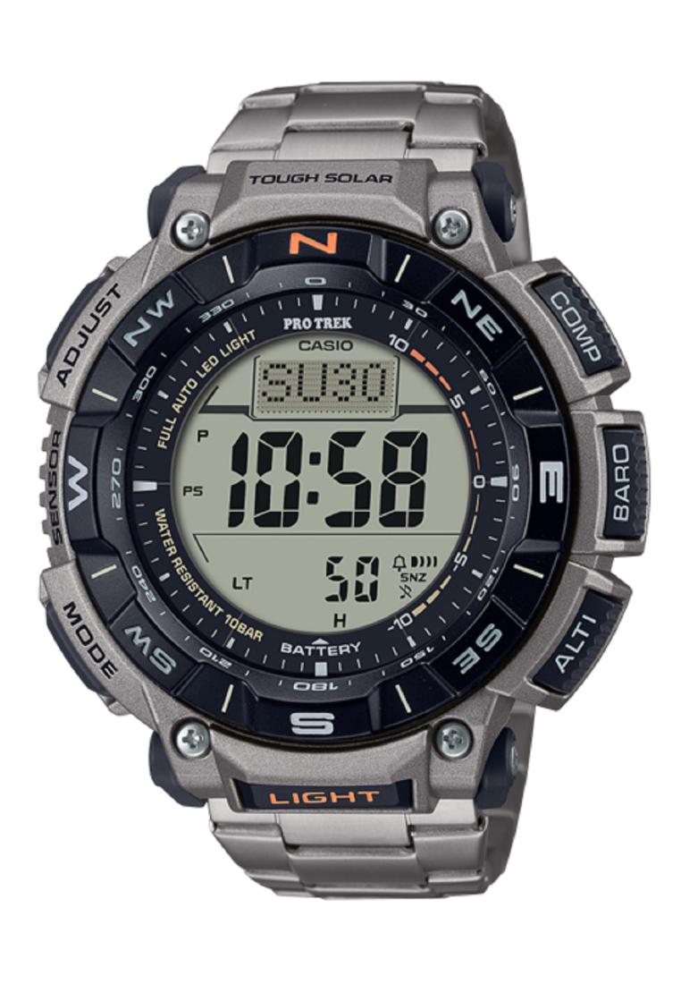 Casio Pro Trek PRG-340T-7DR Digital Stainless Steel Strap Watch For Men-Watch Portal Philippines