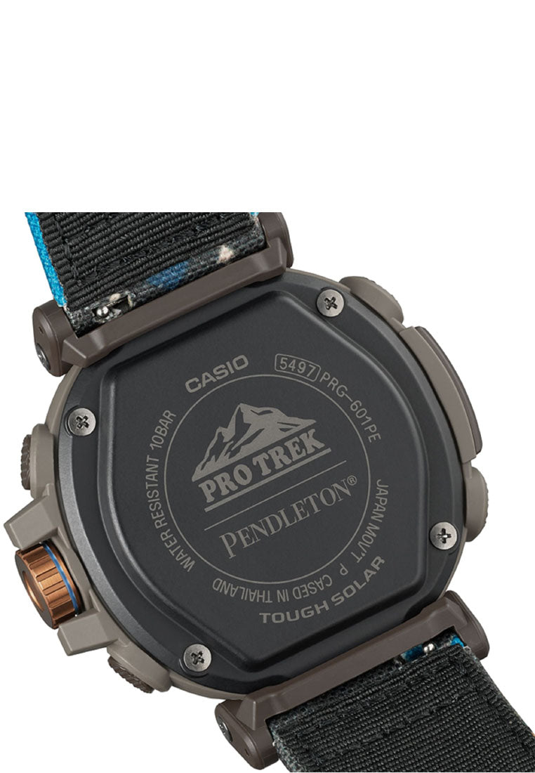 Casio Pro-Trek PRG-601PE-5DR Pendleton Collaboration Analog Digital Nylon Strap Watch For Men-Watch Portal Philippines
