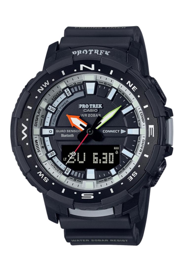 Casio Pro Trek PRT-B70-1DR Bluetooth Digital Analog Smart Watch For Men-Watch Portal Philippines