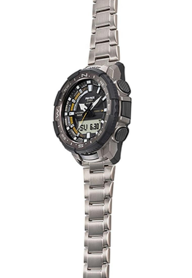 Casio Pro Trek PRT-B70T-7DR Bluetooth Digital Analog Smart Watch For Men-Watch Portal Philippines