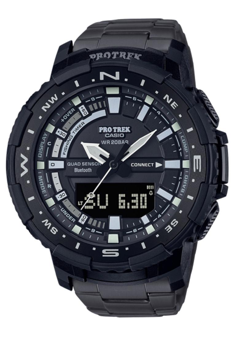 Casio Pro Trek PRT-B70YT-1DR Bluetooth Digital Analog Smart Watch for Men-Watch Portal Philippines