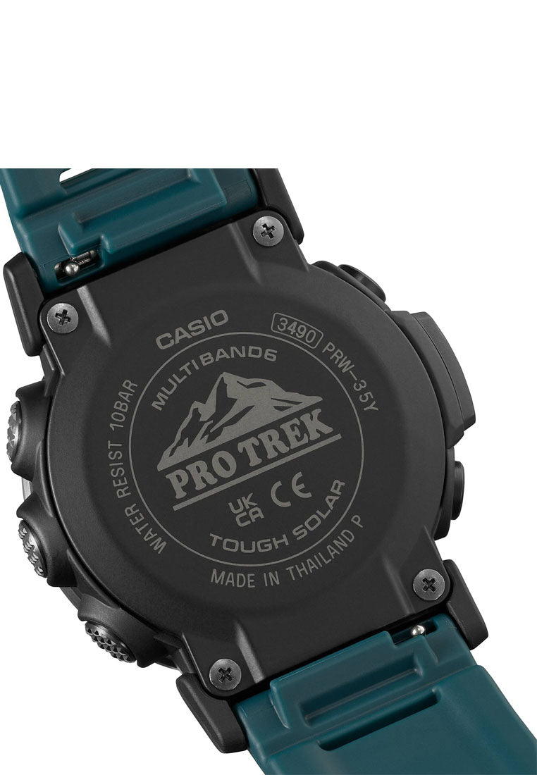 Casio Pro Trek PRW-35Y-3DR Digital Rubber Strap Watch For Men-Watch Portal Philippines