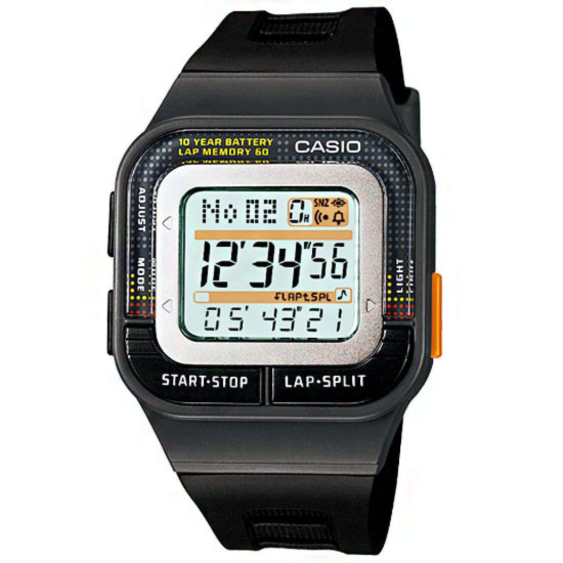 Casio SDB-100-1ADF Digital Black Resin Strap Watch for Men-Watch Portal Philippines