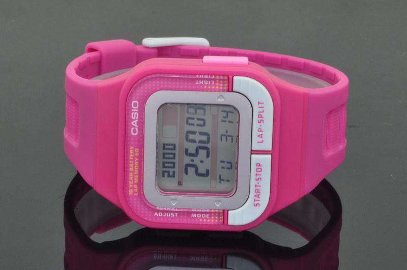 Casio SDB-100-4ADF Digital Pink Resin Strap Watch for Women-Watch Portal Philippines
