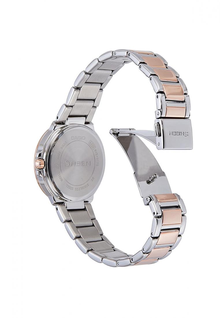 Casio Sheen SHE-3052SPG-7A Chronograph Stainless Steel Strap Watch For Women-Watch Portal Philippines