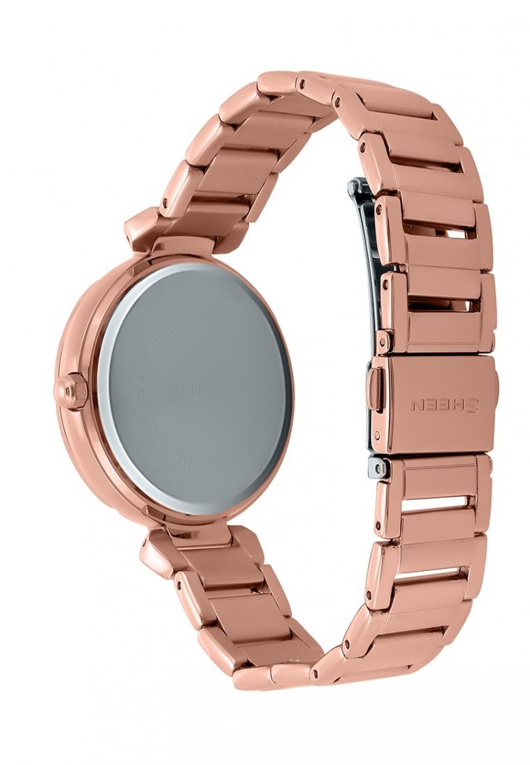 Casio Sheen SHE-3061PG-7B Analog Stainless Steel Strap Watch For Women-Watch Portal Philippines