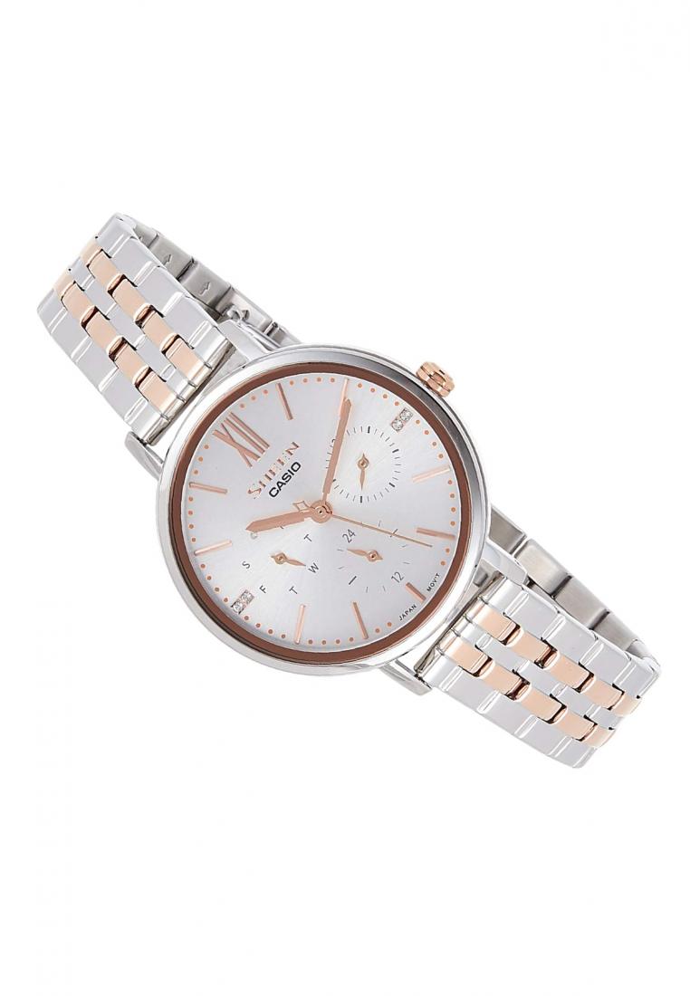 Casio Sheen SHE-3064SPG-7A Analog Stainless Steel Strap Watch For Women-Watch Portal Philippines