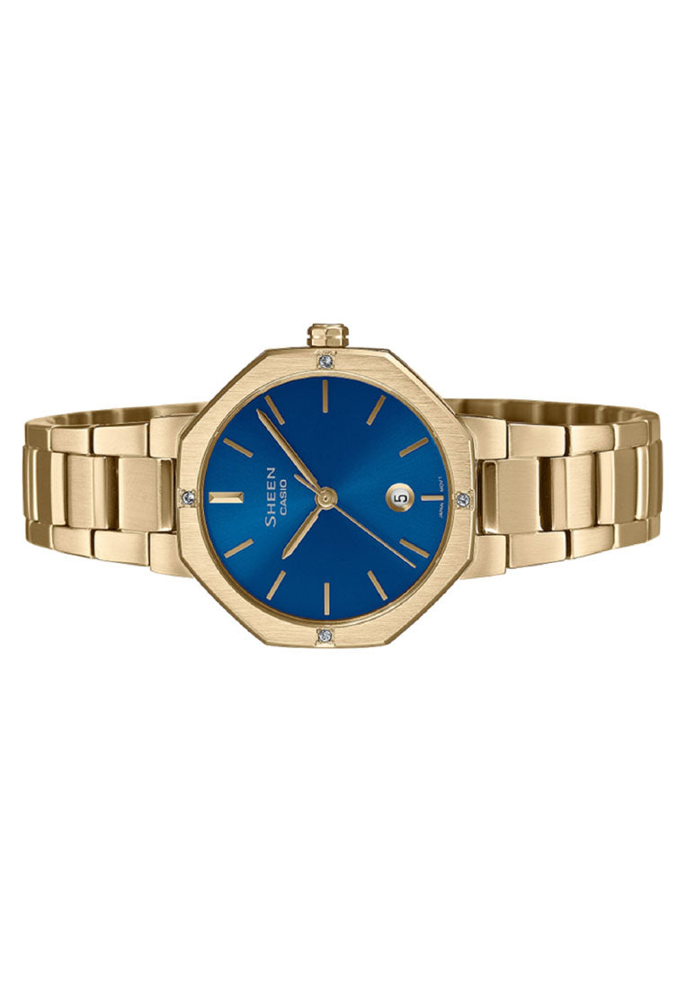 Casio Sheen SHE-4543G-2A Analog Stainless Steel Strap Watch For Women-Watch Portal Philippines