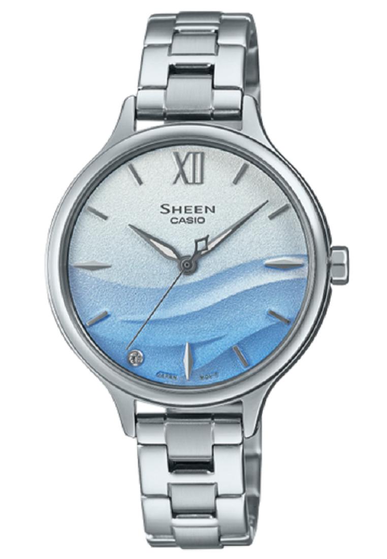 Casio Sheen SHE-4550D-2A Analog Stainless Steel Strap Watch For Women-Watch Portal Philippines