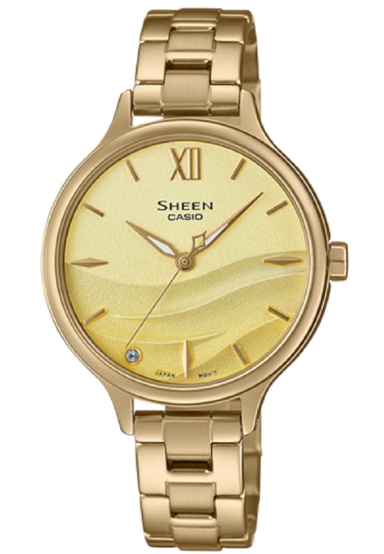 Casio Sheen SHE-4550G-9A Analog Stainless Steel Strap For Women-Watch Portal Philippines