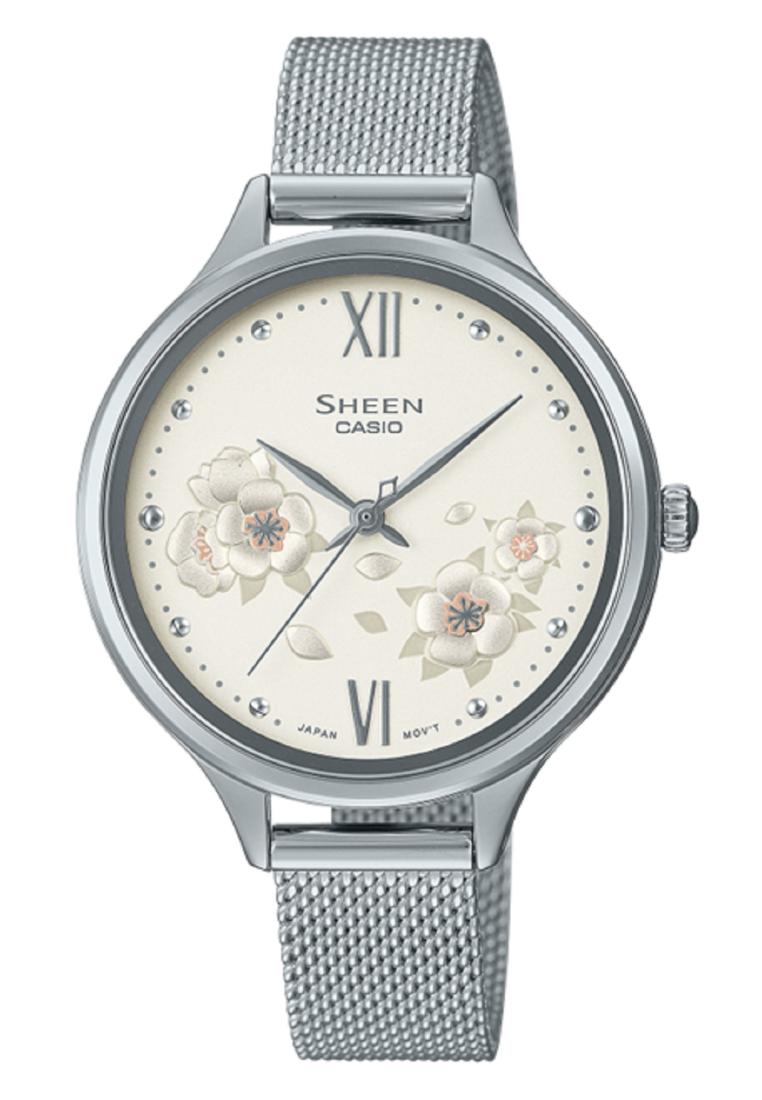 Casio Sheen SHE-4551M-7A Analog Stainless Steel Strap Watch For Women-Watch Portal Philippines