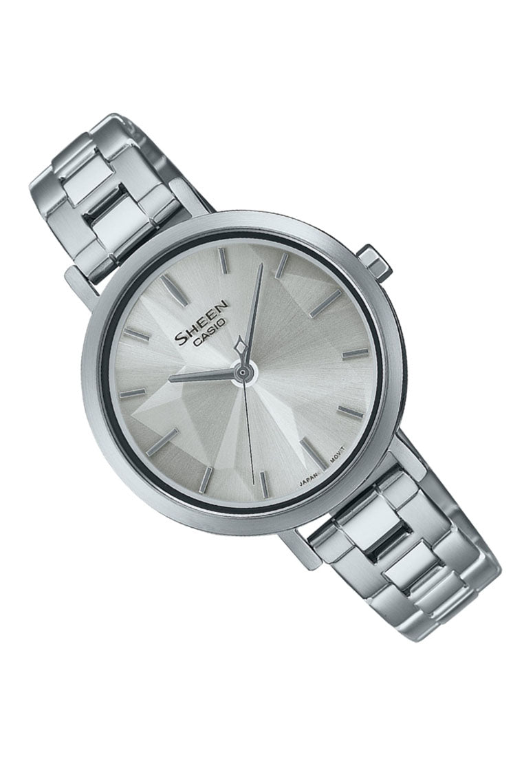Casio Sheen SHE-4558D-7A Analog Stainless Steel Strap For Women-Watch Portal Philippines