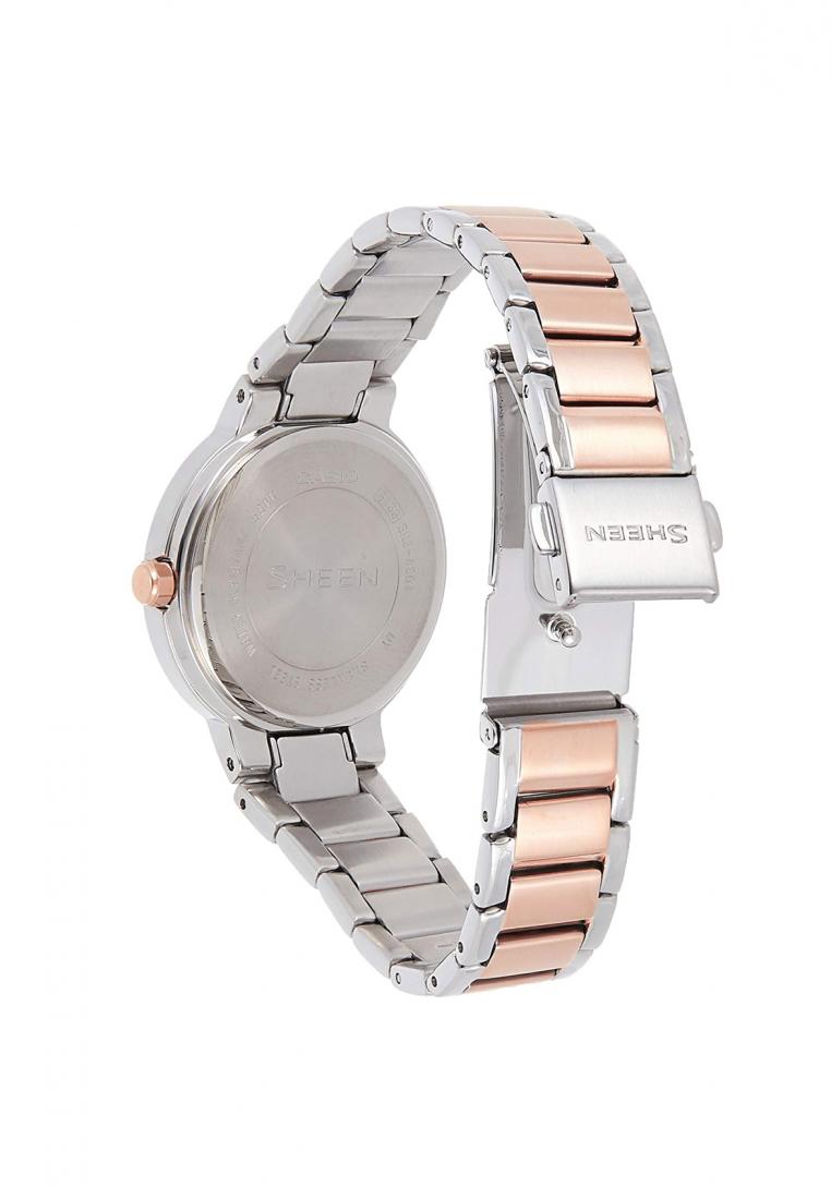 Casio Sheen SHE-4804SG-7A Analog Stainless Steel Strap Watch For Women-Watch Portal Philippines