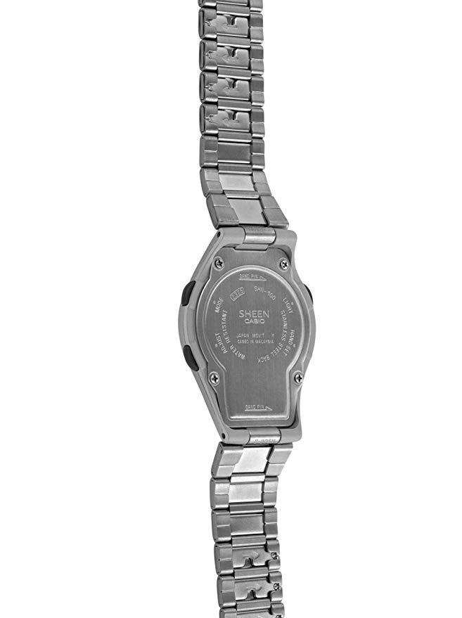 Casio SHN-100-7B Digital/Analog Silver Resin Strap Watch for Women-Watch Portal Philippines