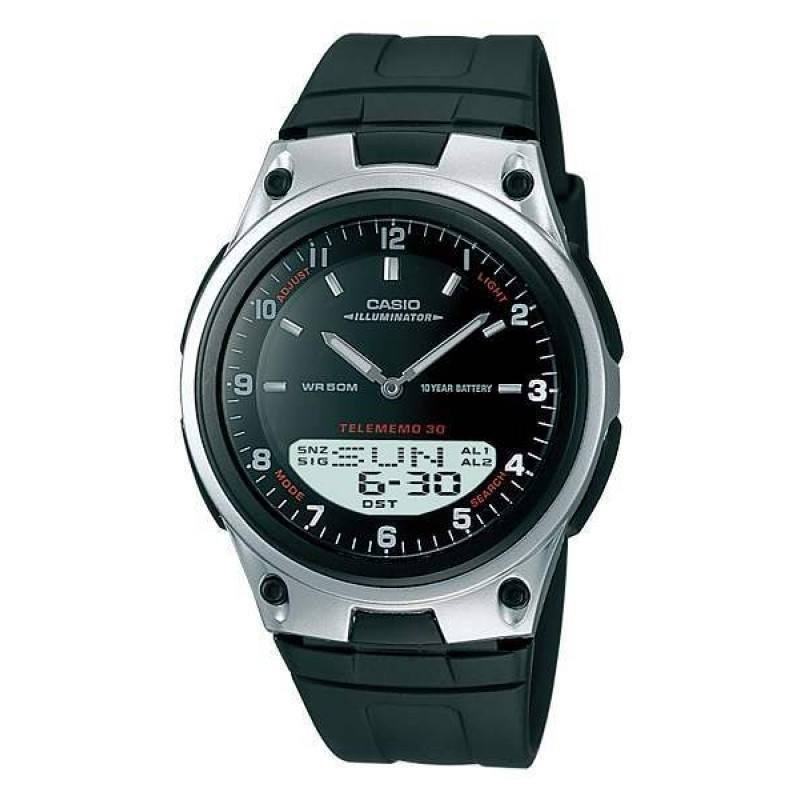 Casio Standard AW-80-1A Black/Silver Resin Strap Watch for Men-Watch Portal Philippines