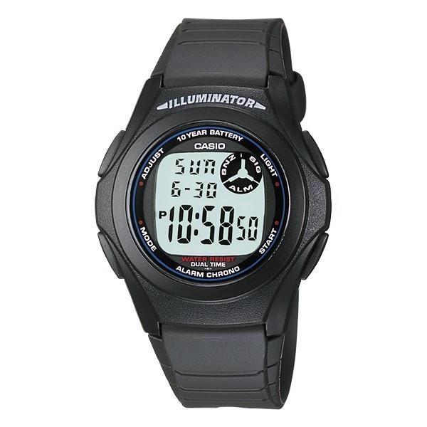Casio Standard F-200W-1A Black Resin Strap Watch for Men-Watch Portal Philippines