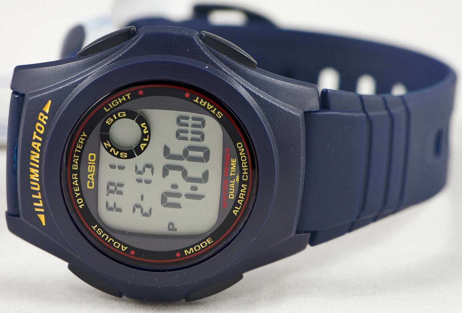 Casio Standard F-200W-2A Blue Resin Strap Watch for Men-Watch Portal Philippines