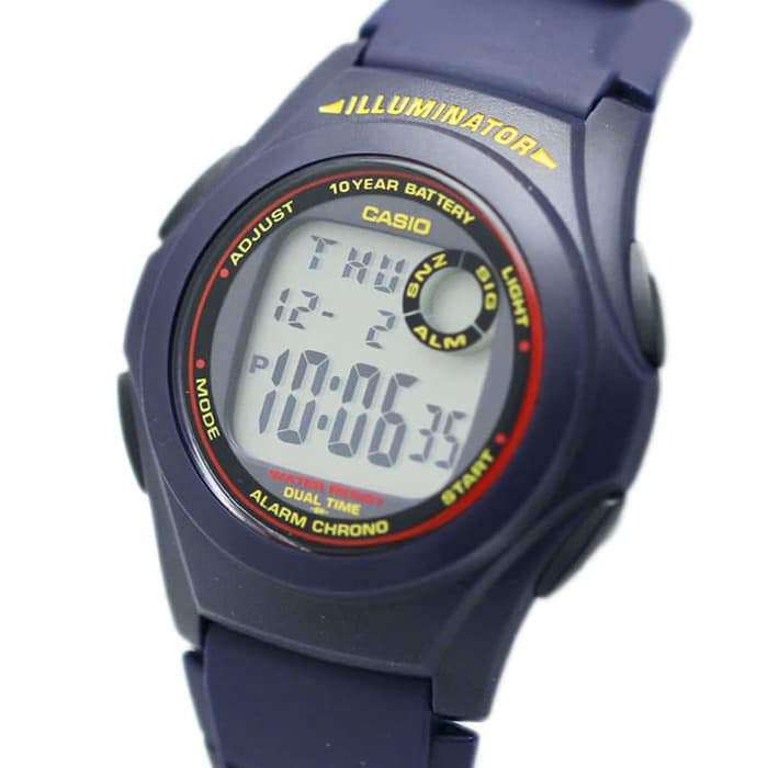 Casio Standard F-200W-2A Blue Resin Strap Watch for Men-Watch Portal Philippines