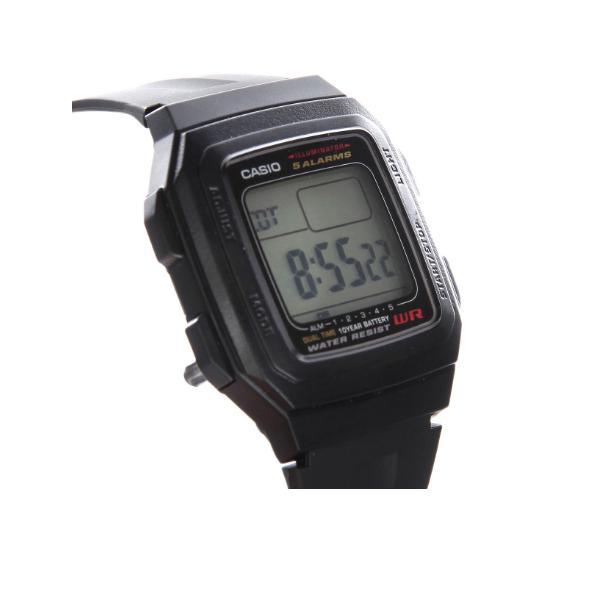Casio Standard F-201WA-1ADF Black Resin Watch for Men and Women-Watch Portal Philippines