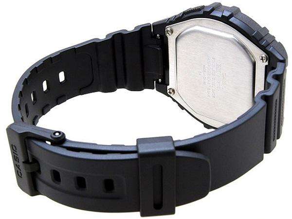 Casio Standard W-216H-1B Black Resin Strap Watch for Men and Women-Watch Portal Philippines