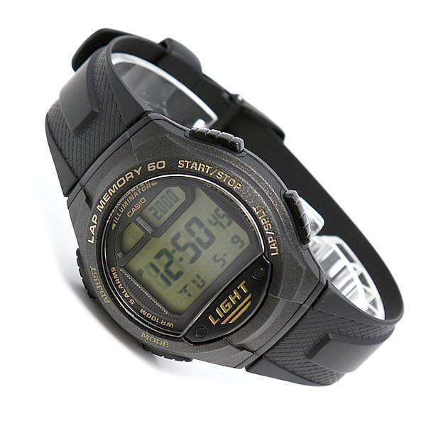 Casio Standard W-734-9AV Black Rubber Strap Sports Men's Watch-Watch Portal Philippines
