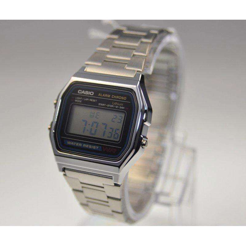 Casio Vintage A158WA-1D Silver Stainless Steel Watch For Men and Women-Watch Portal Philippines