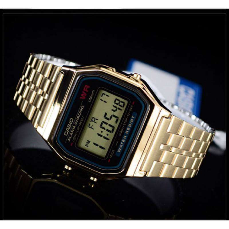 Casio Vintage A159WGEA-1D Gold Plated Watch for Men and Women-Watch Portal Philippines