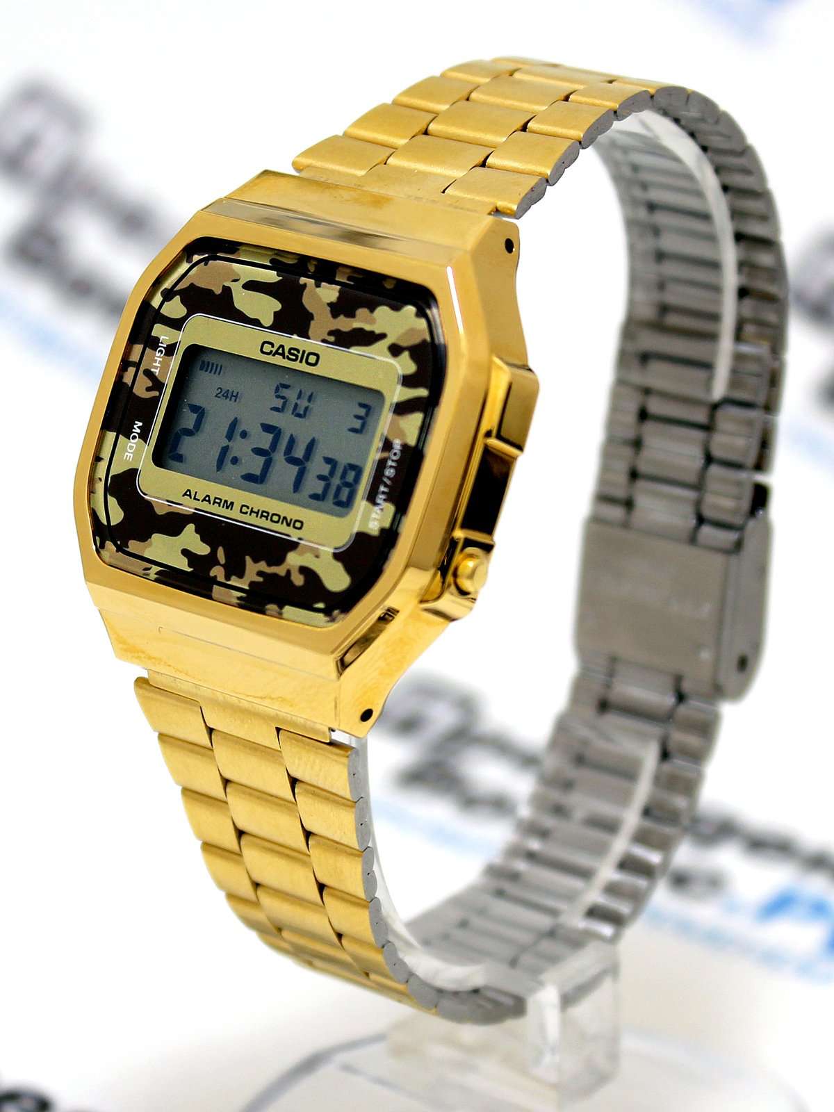 Casio Vintage A168WEGC-3D Gold Plated Stainless Steel Watch For Men and Women-Watch Portal Philippines
