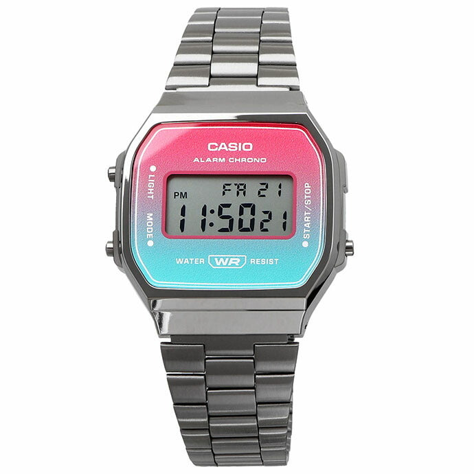 Casio Vintage A168WERB-2A Grey Stainless Steel Watch For Men and Women-Watch Portal Philippines