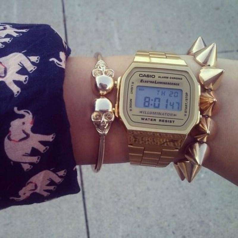 Casio A168WG Vintage Watch - Men's Watches in Gold