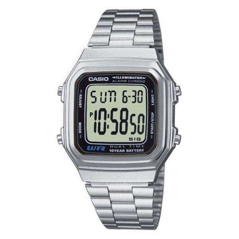 Casio Vintage A178WA-1A Silver Stainless Steel Watch Unisex-Watch Portal Philippines