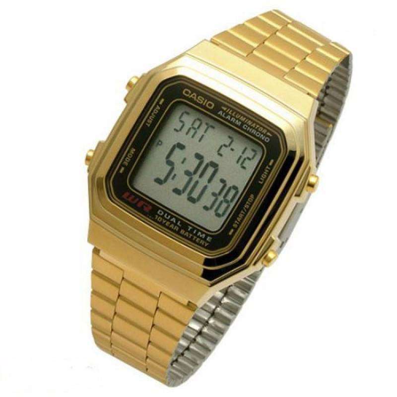 Casio Vintage A178WGA-1A Gold Plated Watch For Men and Women-Watch Portal Philippines