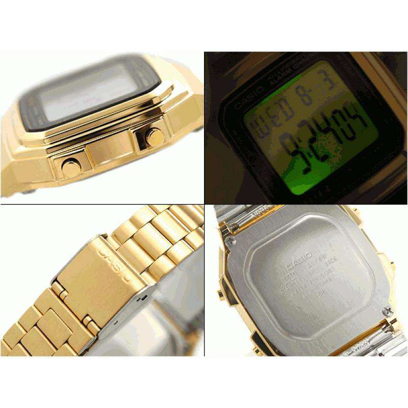 Casio Vintage A178WGA-1A Gold Plated Watch For Men and Women-Watch Portal Philippines