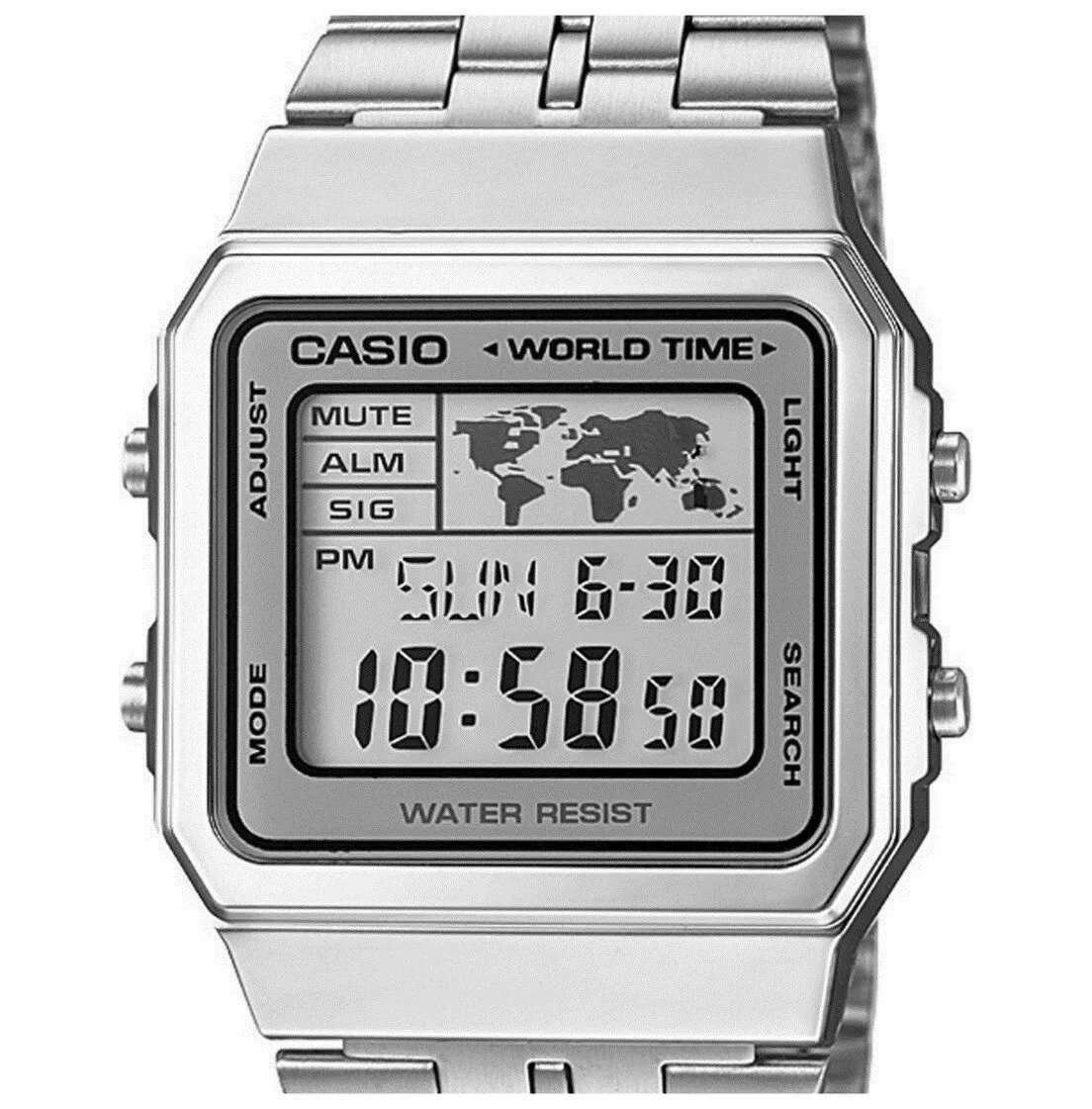 Casio Vintage A500WA-7D Silver Stainless Watch Unisex-Watch Portal Philippines