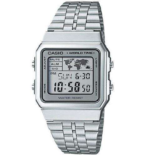 Casio Vintage A500WA-7D Silver Stainless Watch Unisex-Watch Portal Philippines