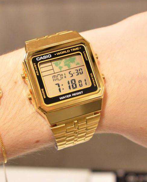 Casio Vintage A500WGA-1D Gold Plated Watch Unisex-Watch Portal Philippines